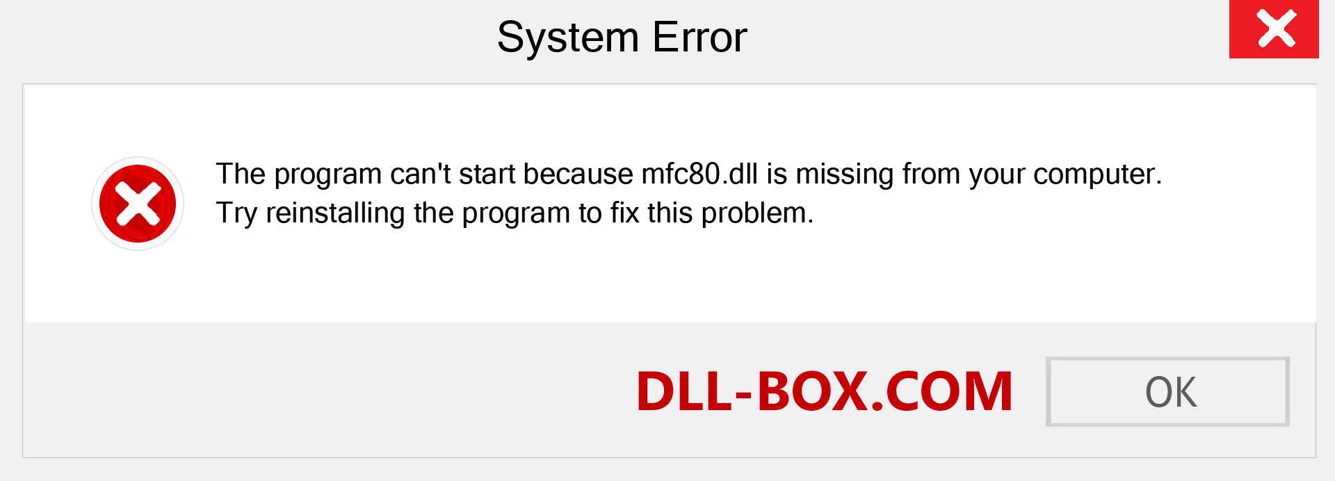  mfc80.dll file is missing?. Download for Windows 7, 8, 10 - Fix  mfc80 dll Missing Error on Windows, photos, images